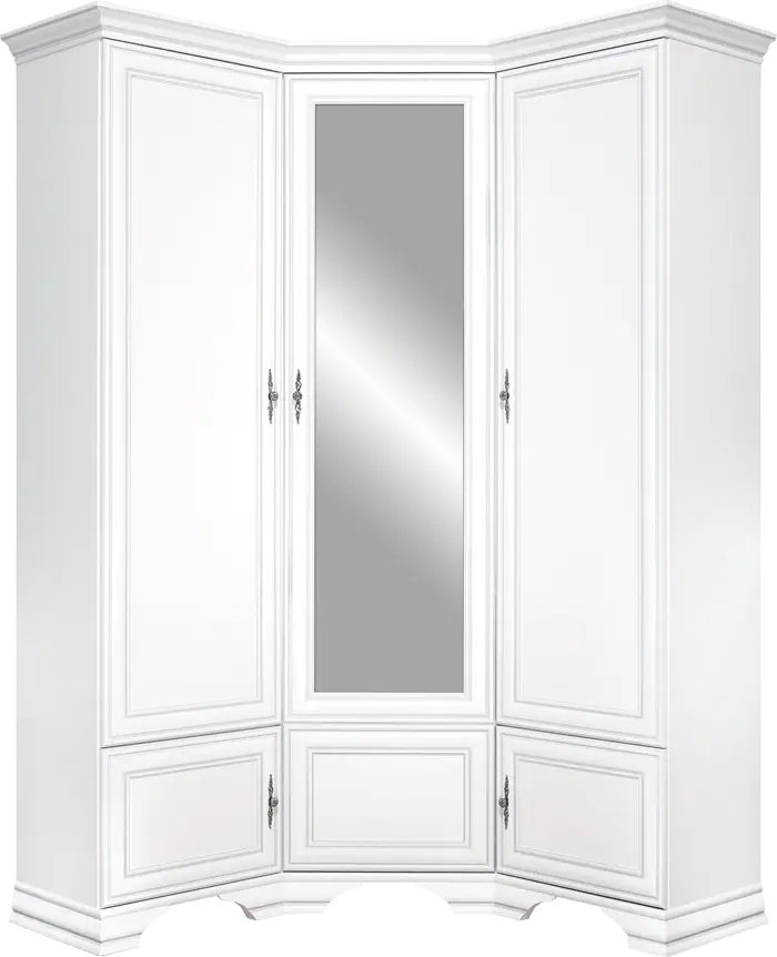 Шкаф угловой Кентаки/Kentaki белый SZFN5D